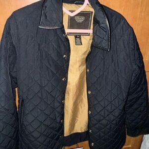 Vintage Coach Women's Black Quilted Jacket